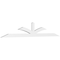Ekena Millwork Richland Architectural Grade PVC Gable Bracket, 108"W x 18"H x 2"D x 4"F, 4/12 Pitch GBP108X18X0204RIC00 - alternate 1